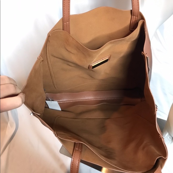 Urban Expressions Olympia Brown Vegan Leather Tote Bag - Picture 6 of 10